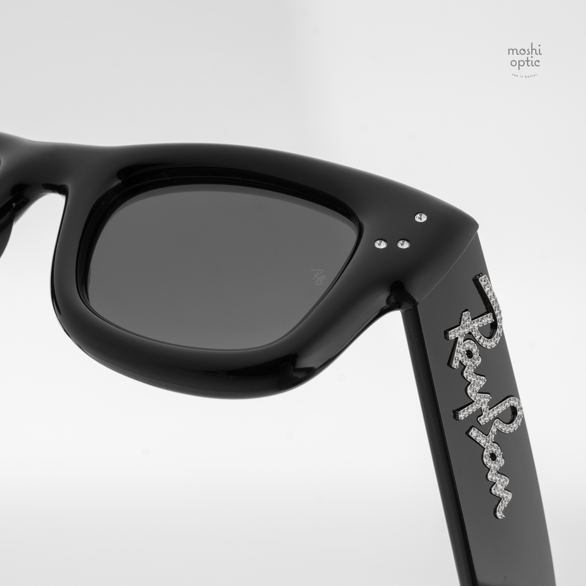 Ray Ban RB4940B Wayfarer Puffer 686487 Black & Strass