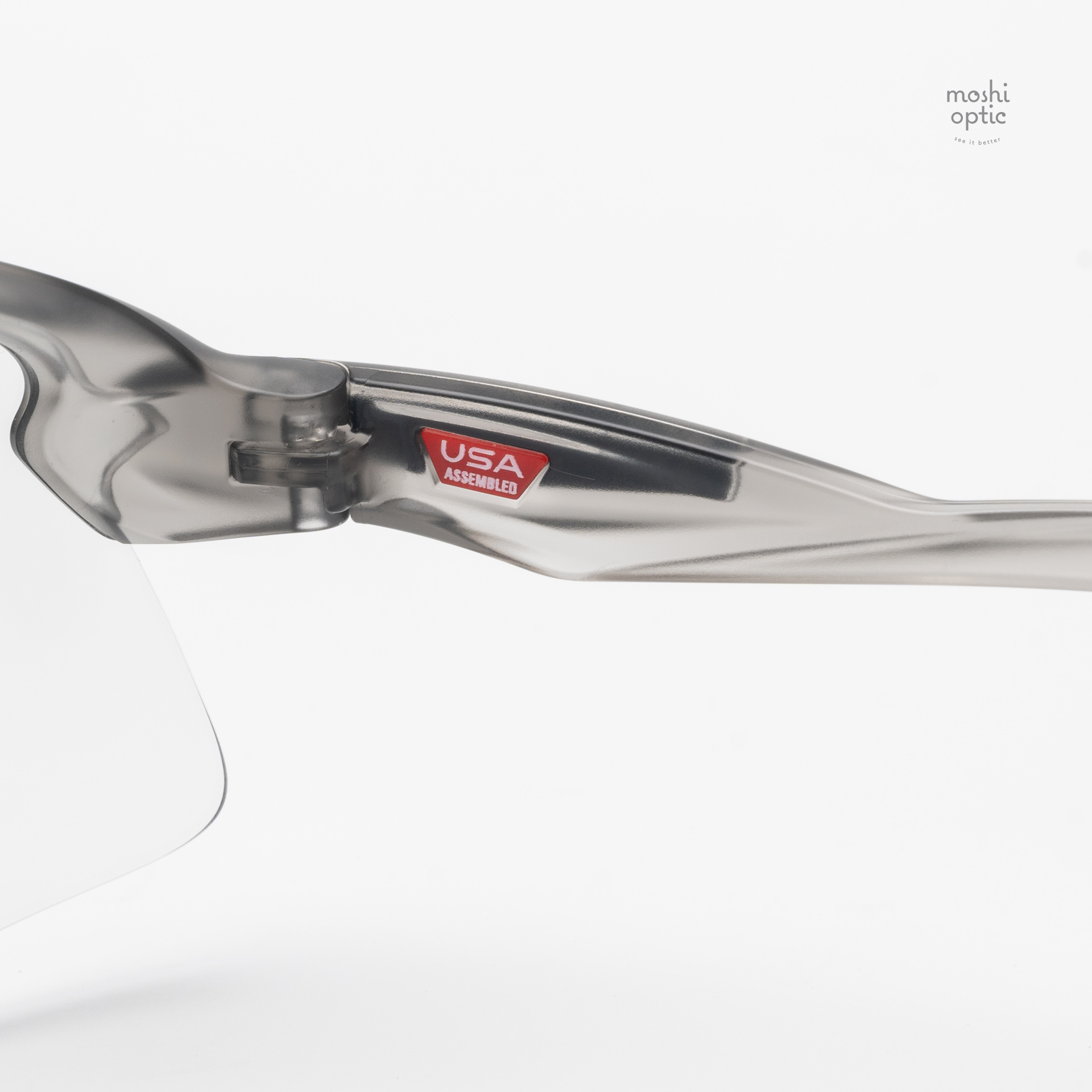 OAKLEY STUNT DEVIL S OO9518-08 Matte Grey Ink Clear to Black Iridium Photochromic