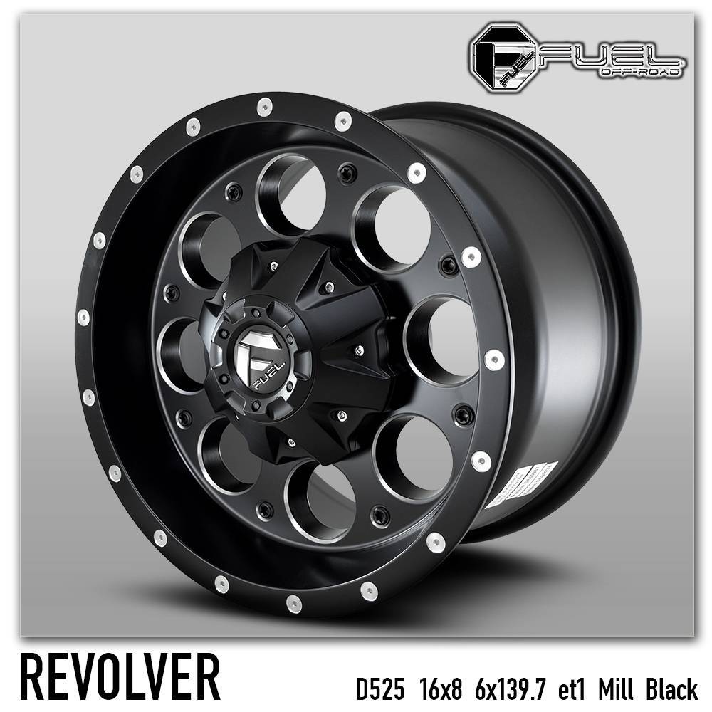 ล้อแม็ก USA. แท้ FUEL REVOLVER D525 16x8.0 6x139.7 ET+1 ราคาพิเศษ