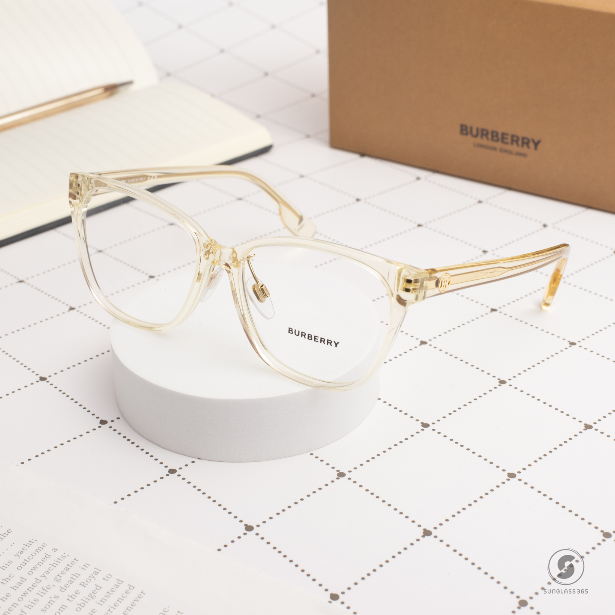 BURBERRY CAROLINE BE2345F 3852 Yellow