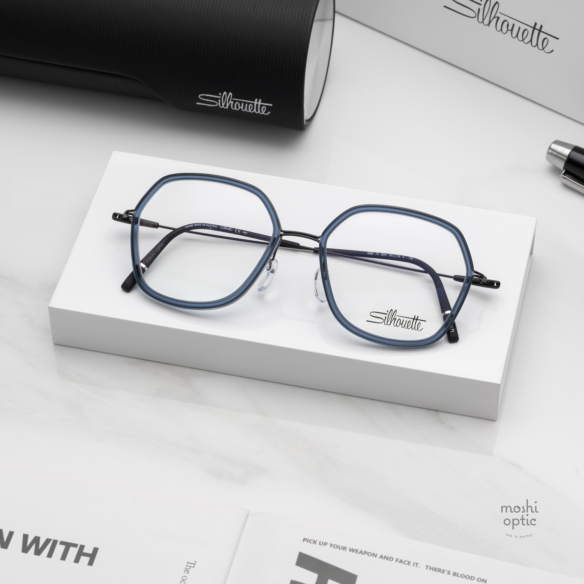 กรอบแว่น Silhouette Dynamics Colorwave 4569 9041