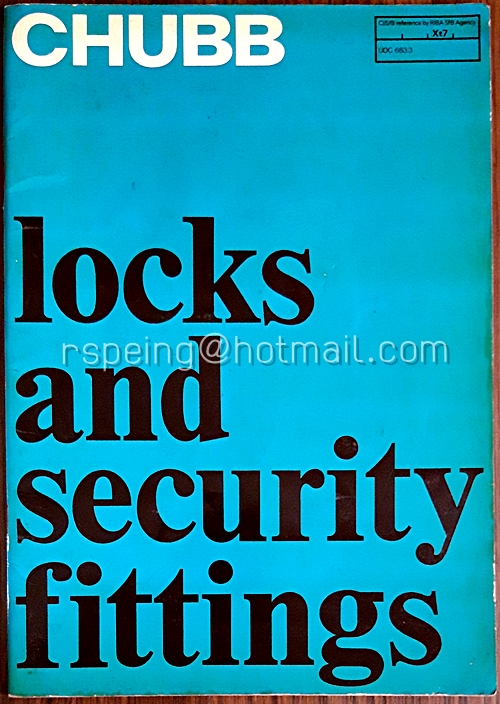 CHUBB : locks and security fitting