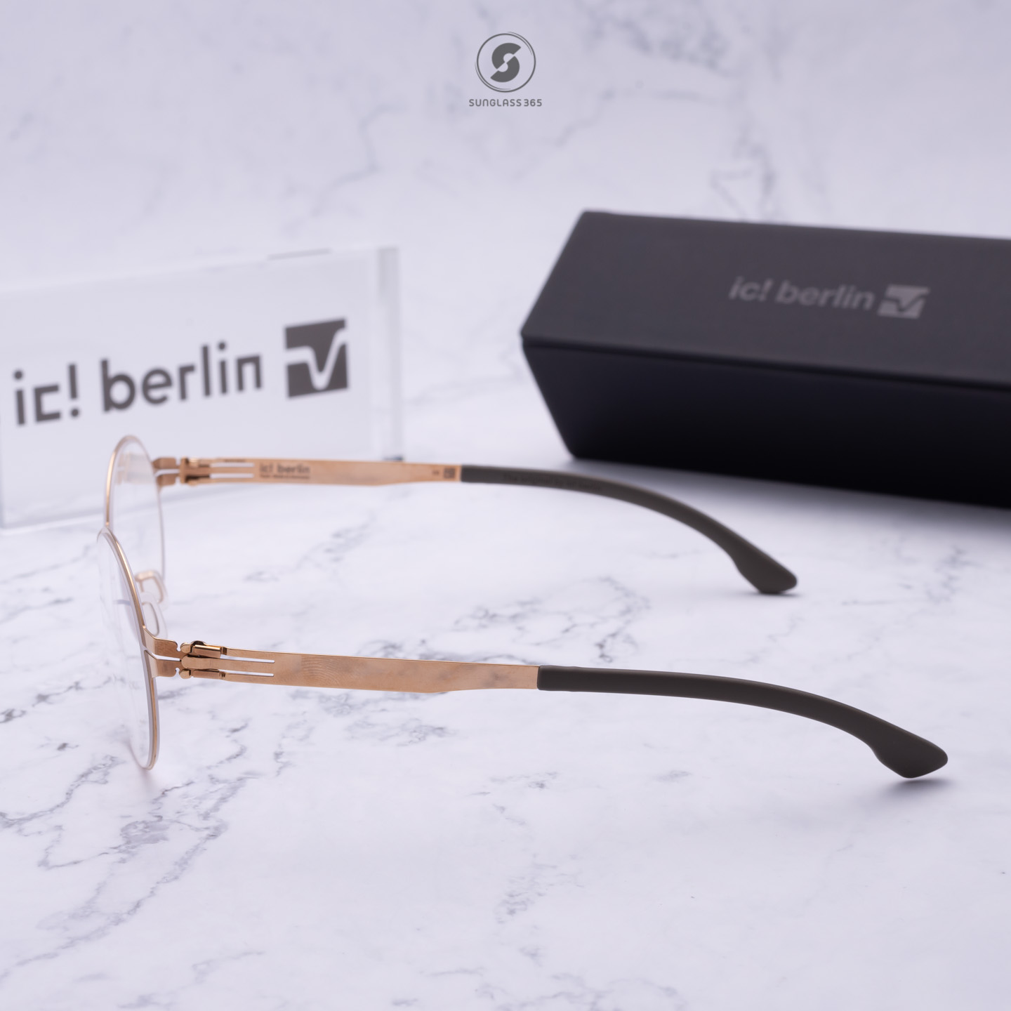 กรอบแว่น IC BERLIN Priscila W. Rose Gold