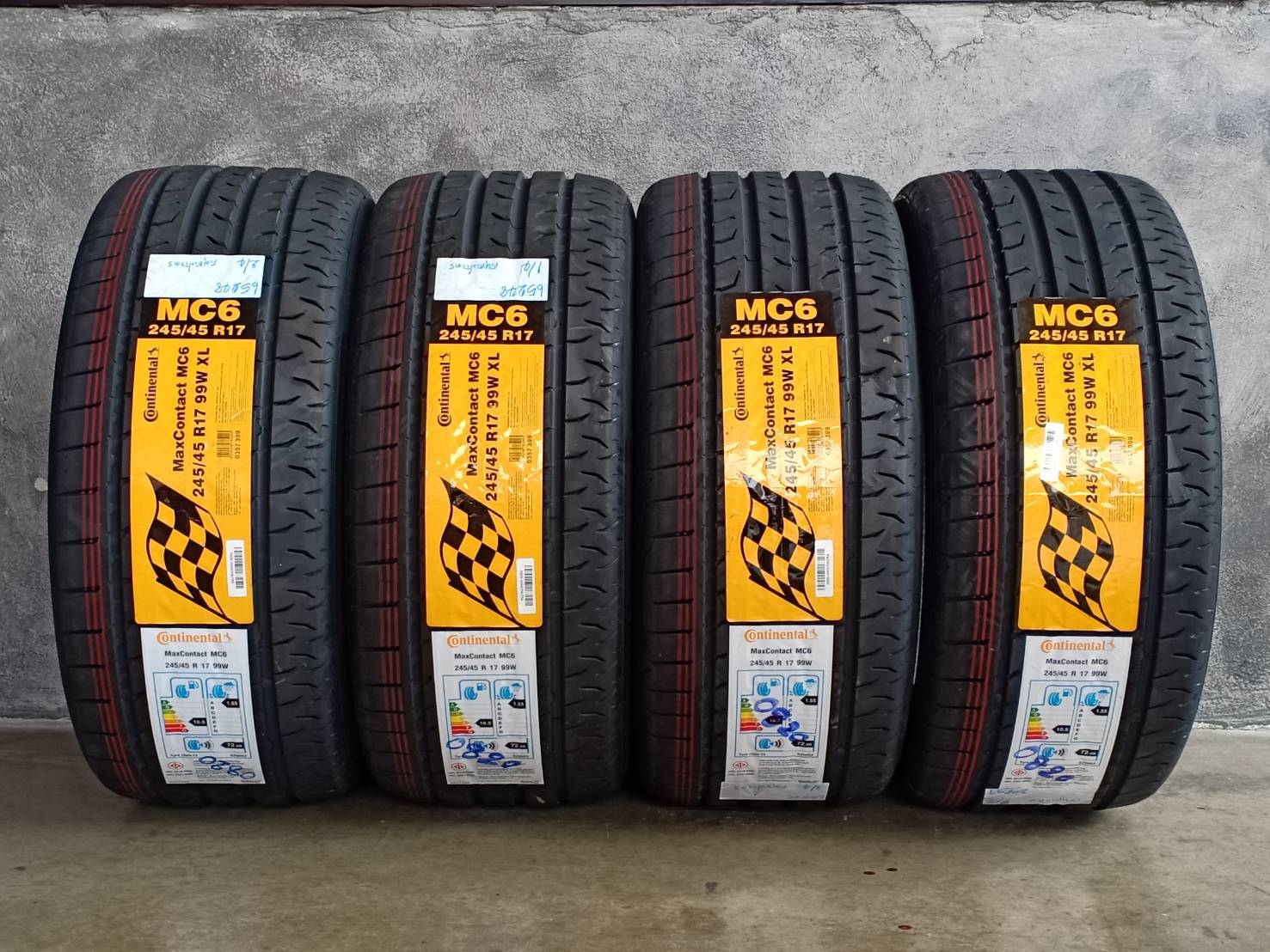 CONTINENTAL 245/45R17 CONTACT MC6 ต้องการส่วนลดราคาพิเศษ กรุณาสอบถาม