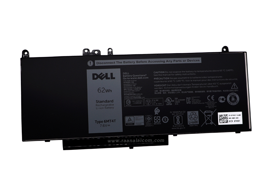 Battery Dell Latitude E5570 Original 6MT4T ลด ราคา พิเศษ แบตเตอรี่ โน๊ตบุ๊ค Dell Latitude E5570 62Whr ตรงรุ่น