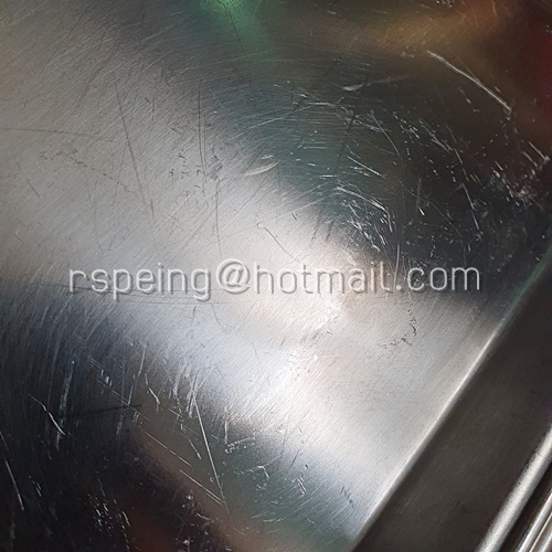 ถาดสแตนเลส (18-8) ทรงสี่เหลี่ยมผืนผ้า ของสายการบิน JAL โลโก้นกกระเรียน