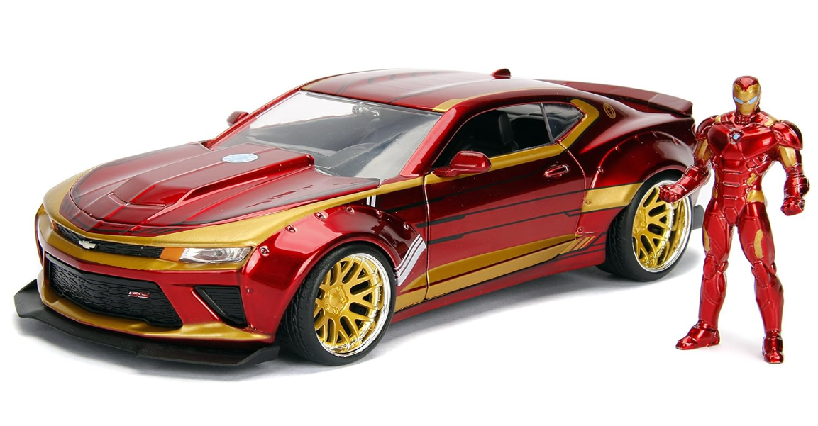 พรีออเดอร์ Jada โมเดลรถ โมเดลรถยนต์ Iron Man 2.75" & 2016 Chevy Camaro 1:24 แถมโมเดลตัวละคร