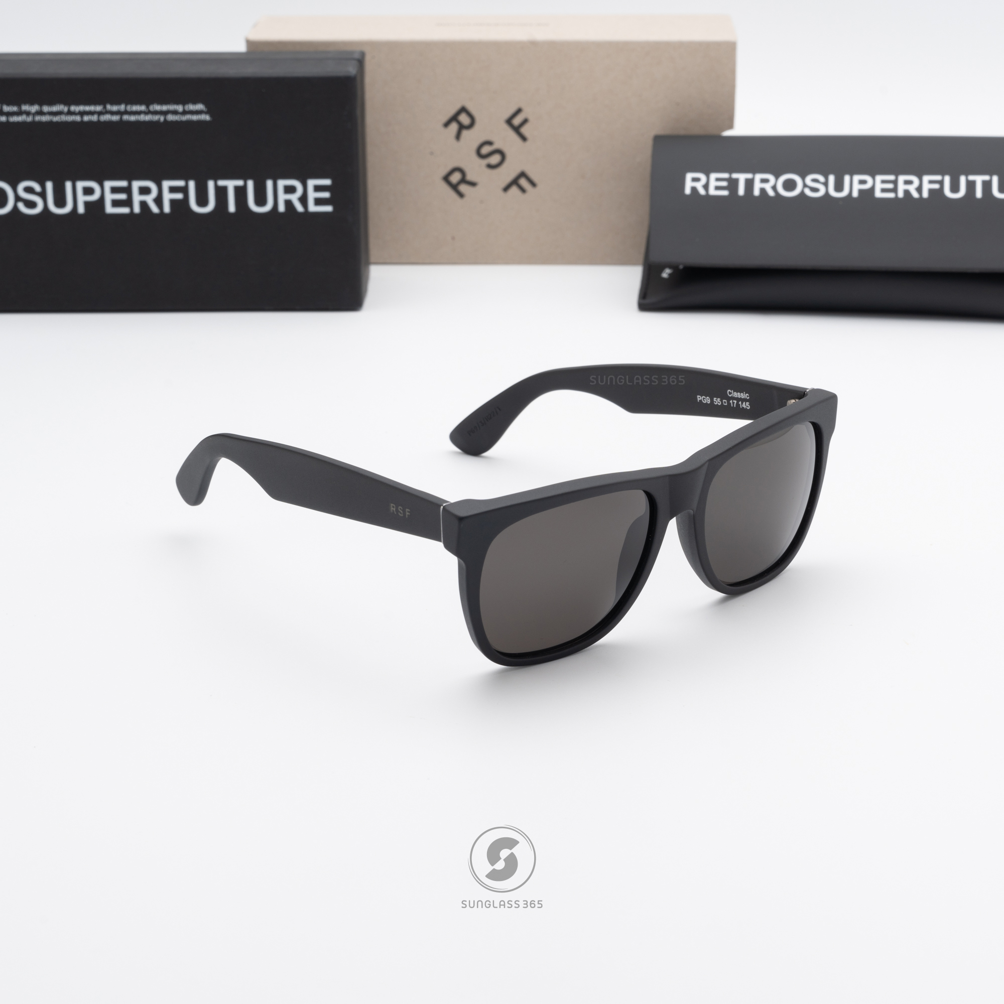 แว่นกันแดด SUPER SP PG9 Classic Black Matte