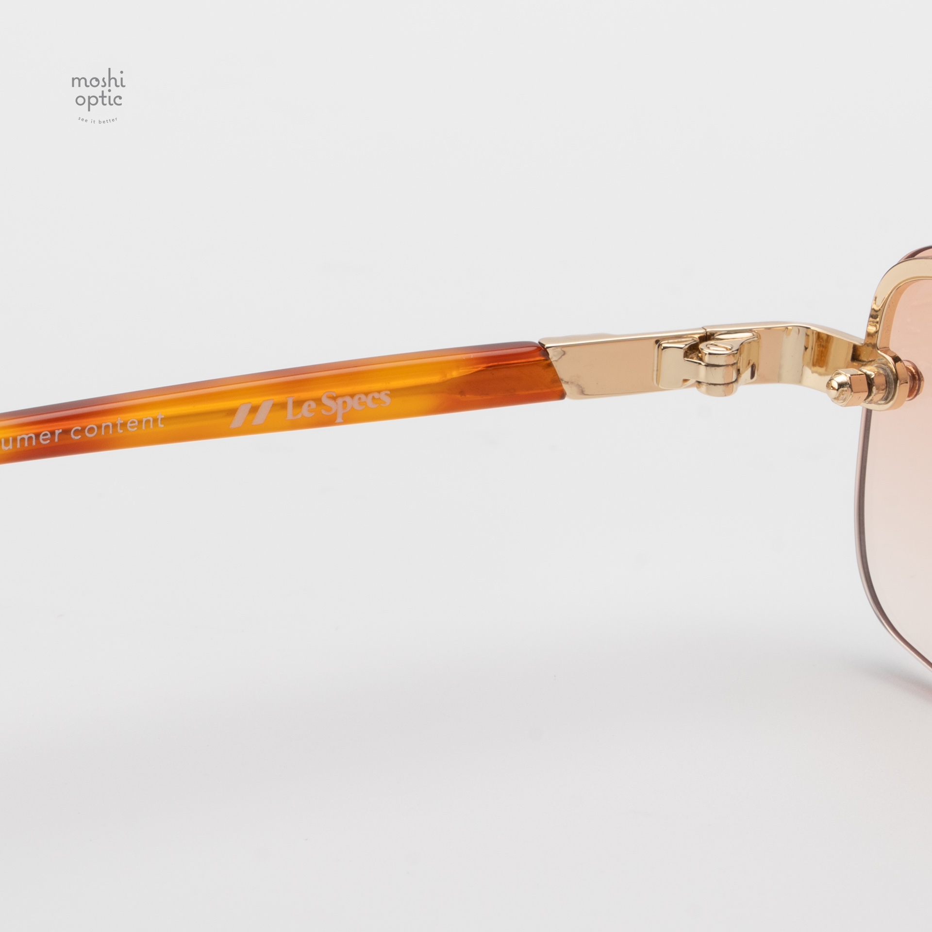 แว่นกันแดด Le Specs LSP2552163 ENIGMATIC Gold Vintage Tort