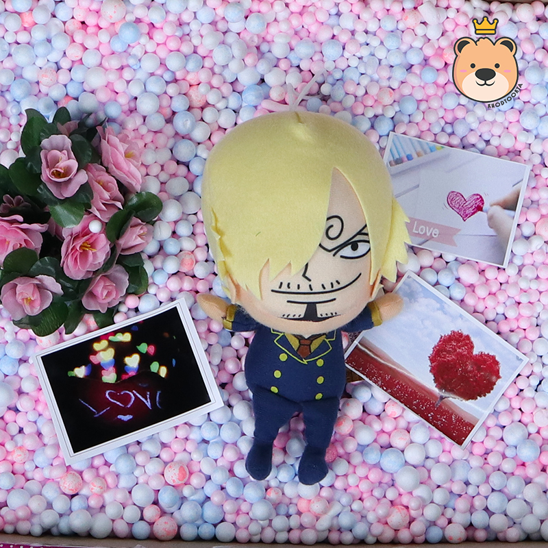 กล่อง เซอร์ไพรส์ เม็ดโฟม ลูฟี่,โซโล,ซันจิ Size 8นิ้ว ฝาชน ลิขสิทธิ์แท้100%