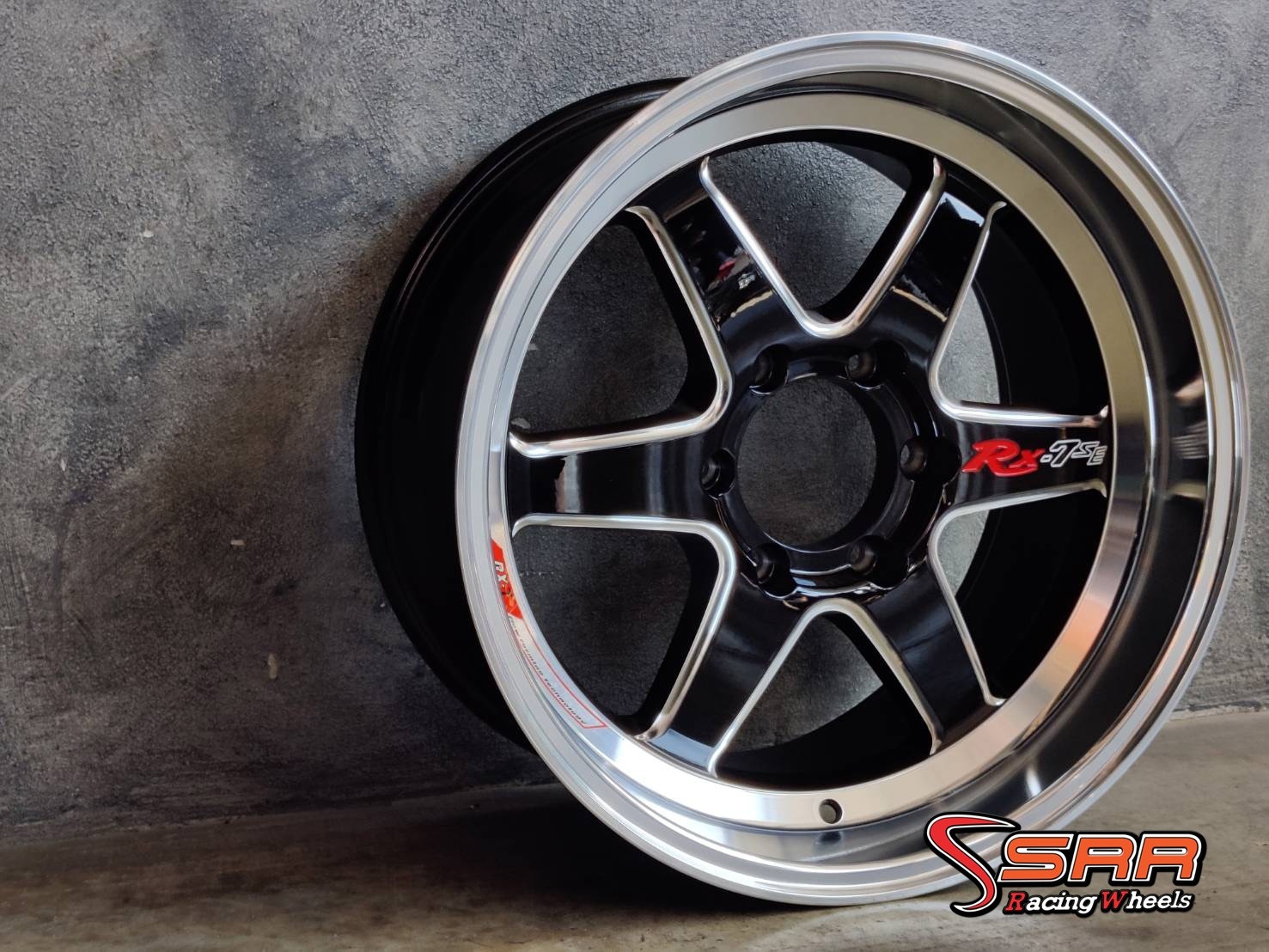 OASIS : RX7SE 18X9.5 6X139.7 22 GBLP+M+RX7SE (ดำขอบเงากลึงเงา)