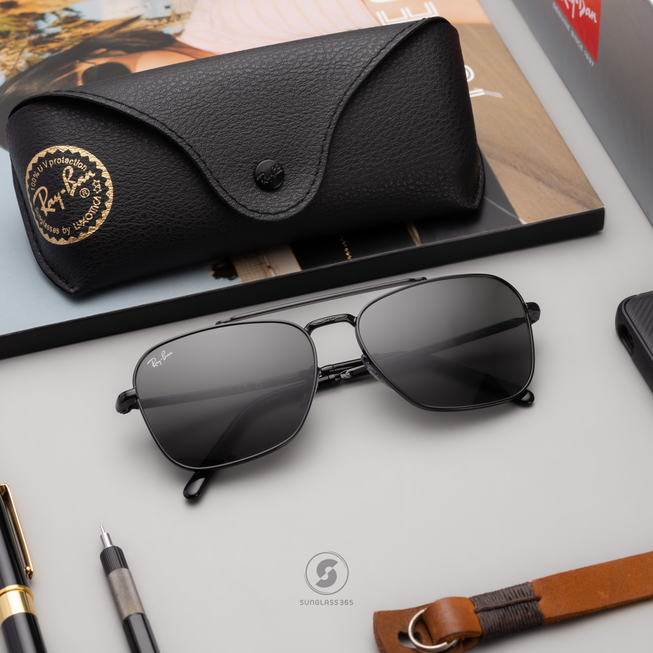 RayBan New Caravan RB3636 002/B1 Black