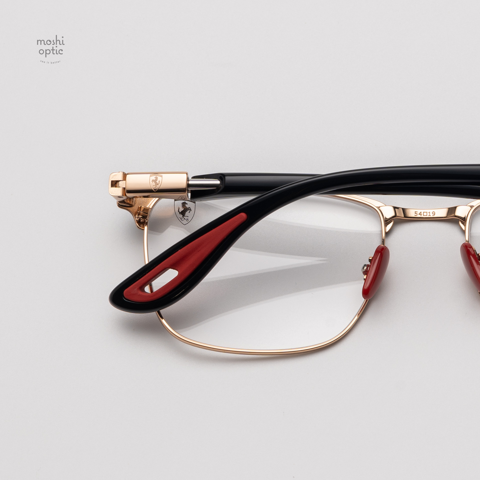 Ray-Ban Ferrari Collection RX6621M F132 Black on Rose Gold