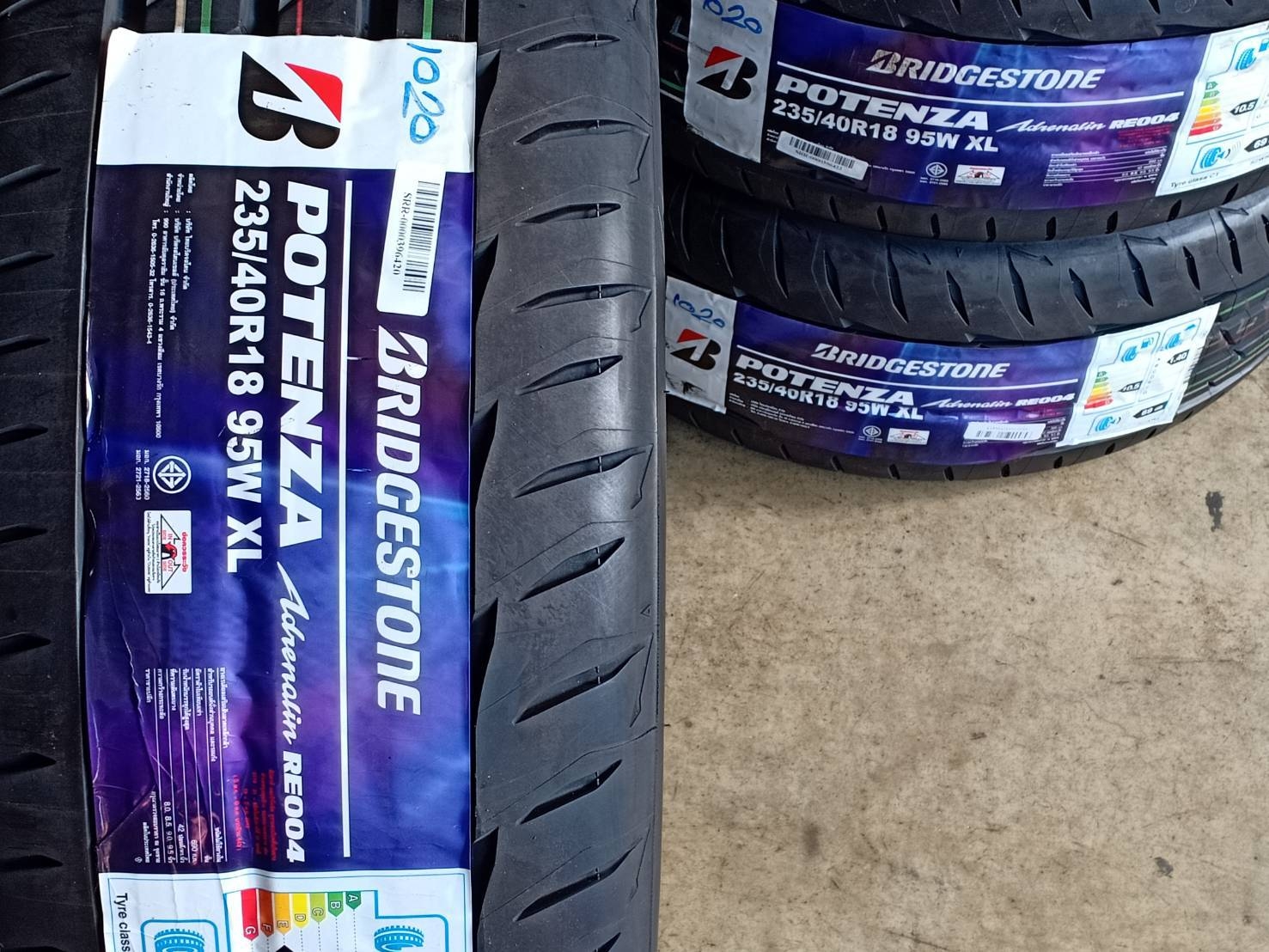 BRIDGESTONE 235/40R18 POTENZA RE004 95W XL MADE IN THAILAND