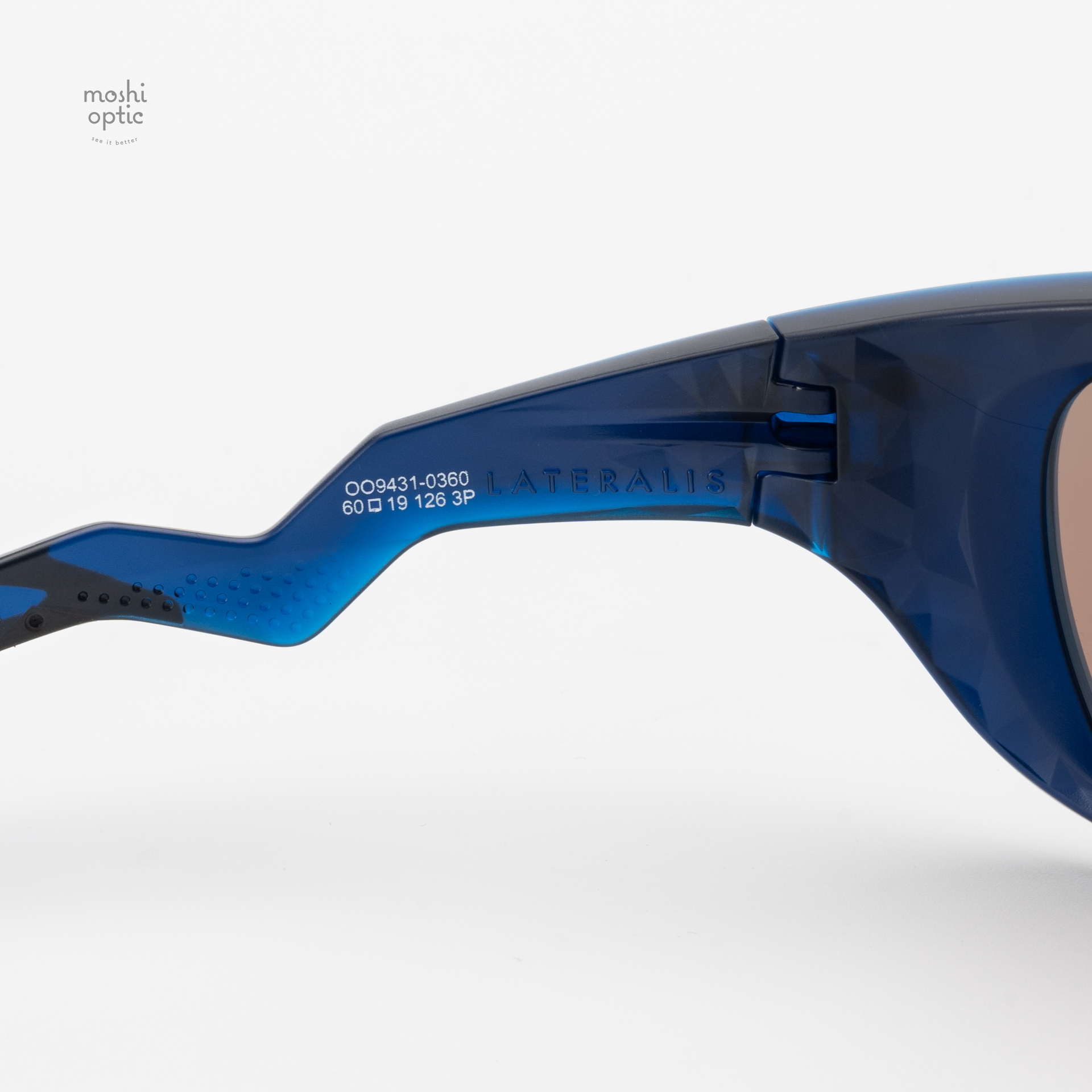 OAKLEY Lateralis OO9431-03 Matte Transparent Blue Prizm Deep Water Polarized