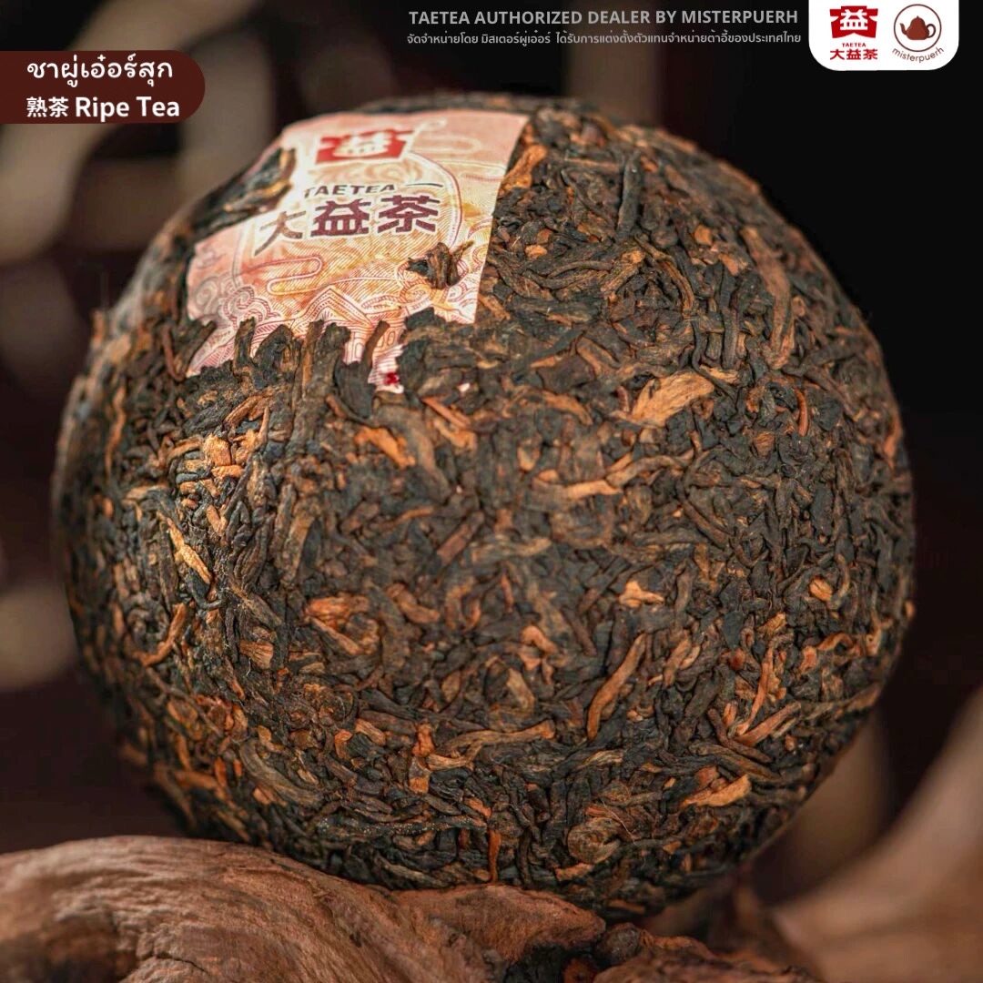 ชาผู่เอ๋อร์สุก ต้าอี้ รุ่น V93 ปี 2022 ( 2201 ) น้ำหนัก 100 กรัม TAETEA 大益茶