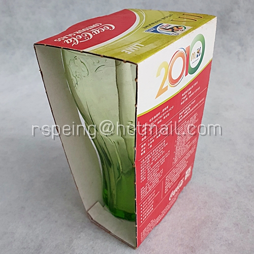 แก้วโค้กคอนทัวร์ Coke x Mcdonald Contour Glass Limited Edition South Africa 2010 สีเขียว