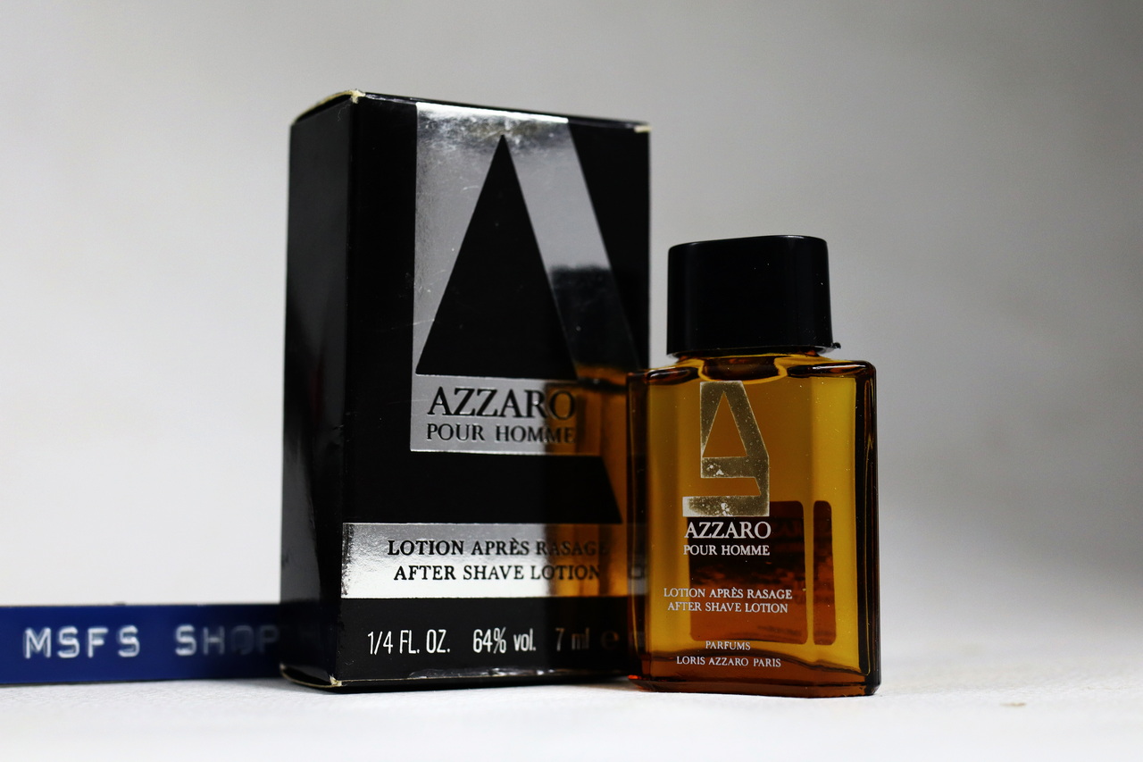 [Vintage] AZZARO Pour Homme Lotion Apres Rasage After Shave Lotion 7ml Splash แบบแต้ม - น้ำหอม Vintage