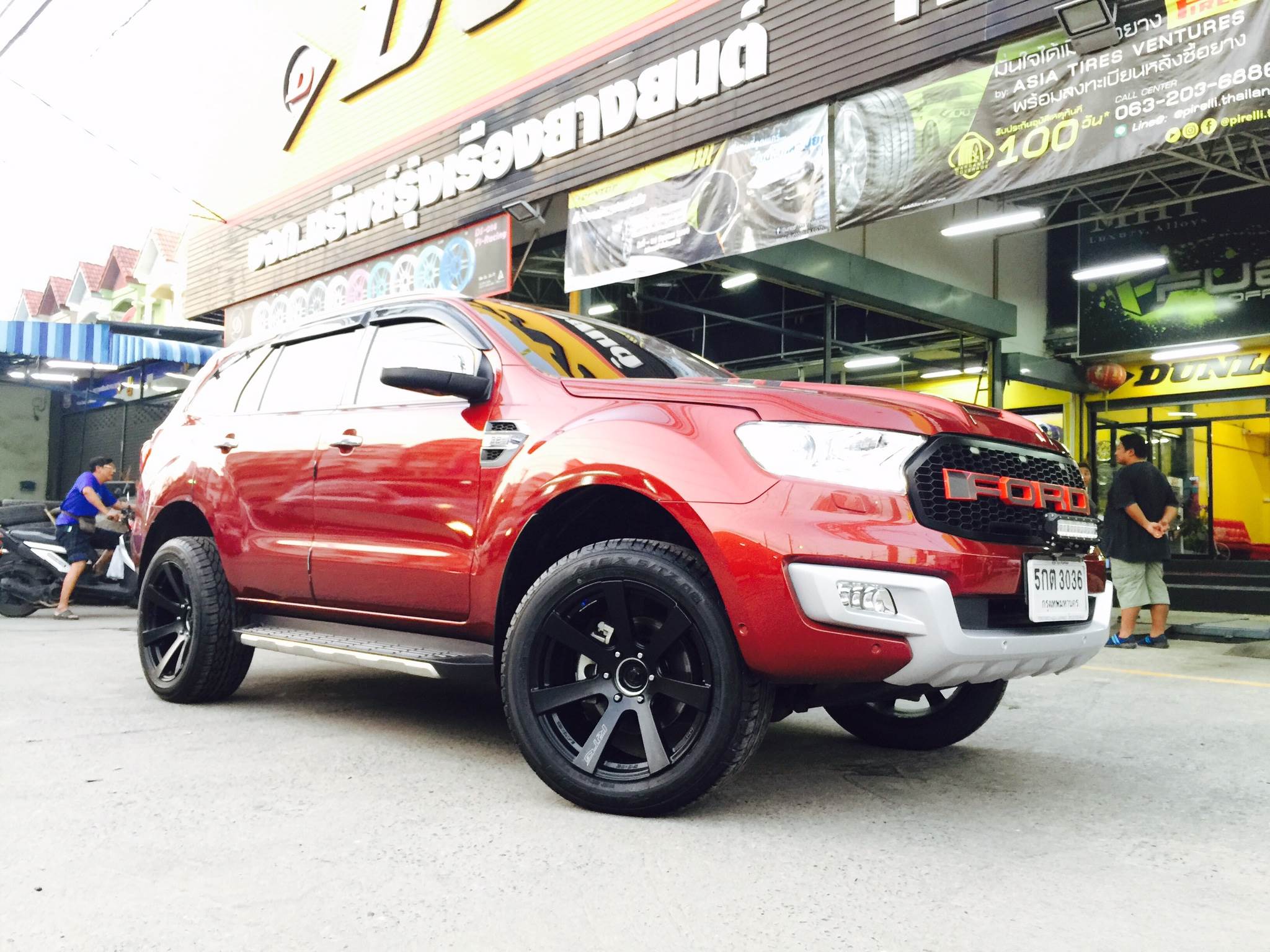 ล้อแท้ LENSO RTG ขอบ18พร้อมยางFALKEN ราคาถูก