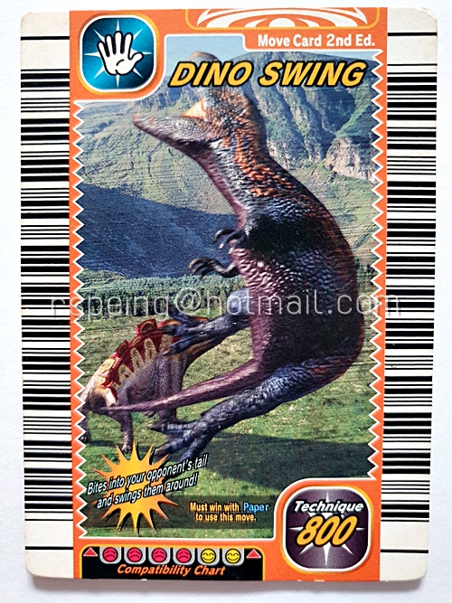SEGA Dinosaur King Card Move Card 2nd Ed. 037-Move : Dino Swing