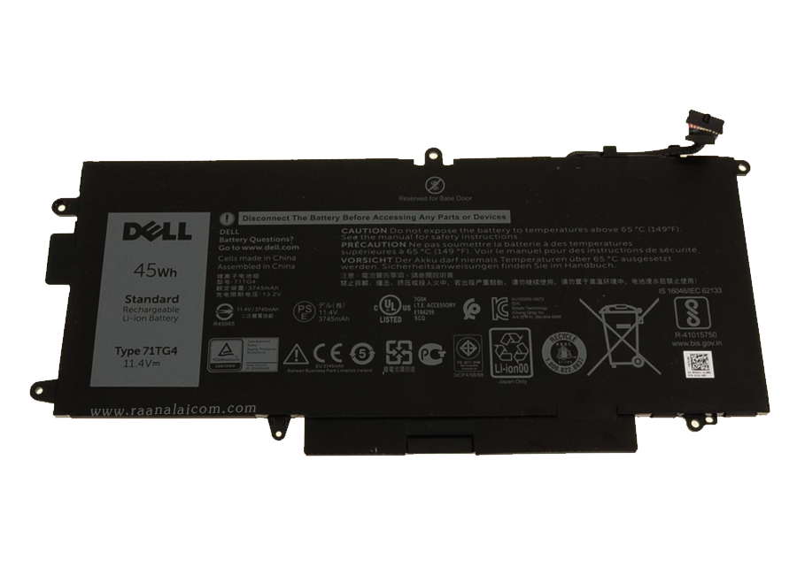 Battery Dell Latitude 7389 2-in-1 Original 71TG4 ลด ราคา พิเศษ แบตเตอรี่ โน๊ตบุ๊ค Dell Latitude 7389 2-in-1 45Whr ตรงรุ่น
