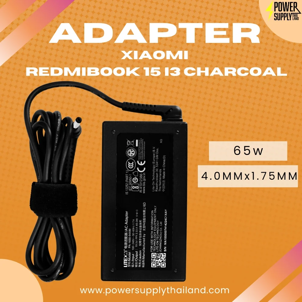 สายชาร์จ โน๊ตบุ๊ค Xiaomi RedmiBook 15 i3 Adapter Xiaomi 65w ส่งฟรี ส่งไว