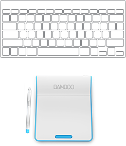 Bamboo Pad Wireless (Pearl white/Purple)