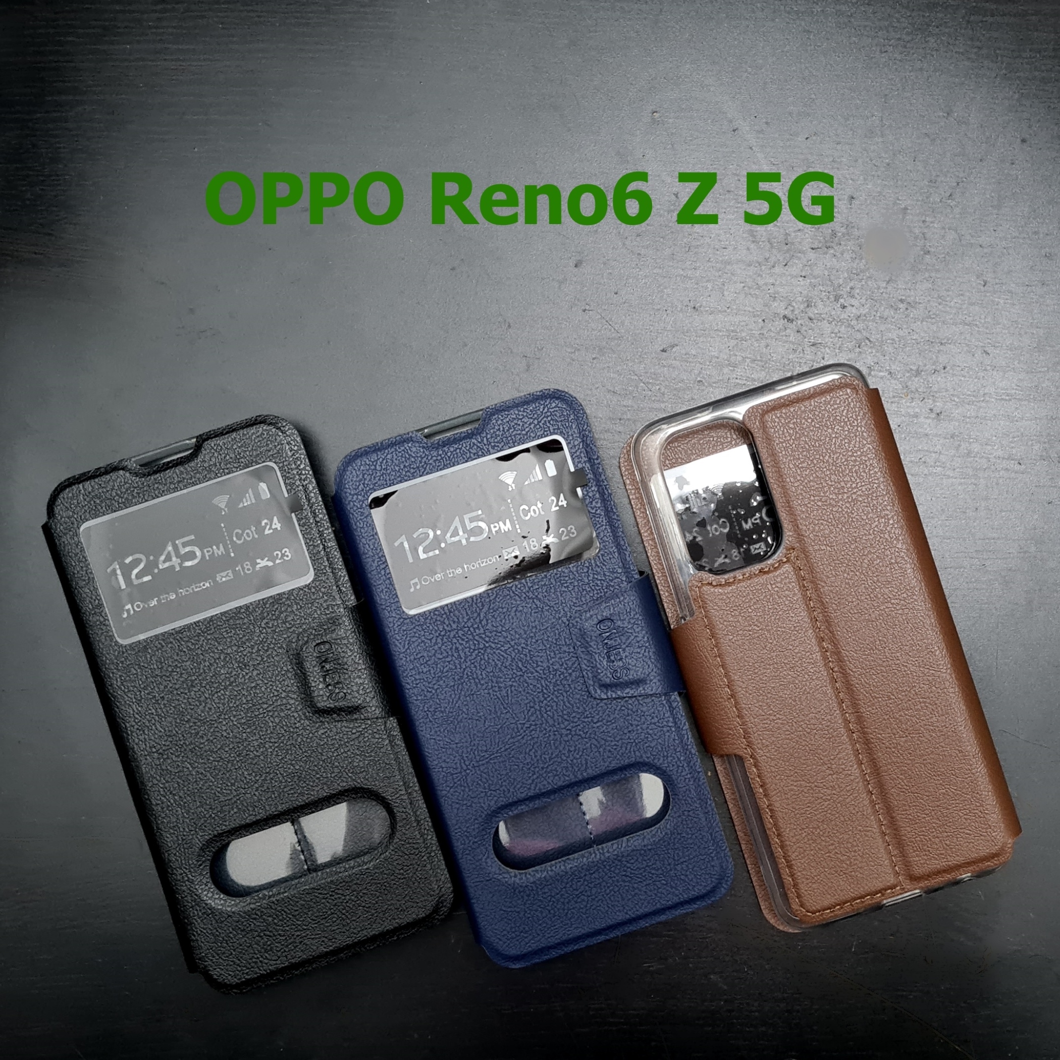 เคสฝาพับ OPPO Reno6 Z 5G - เคสฝาพับ โชว์เบอร์ ตั้งได้