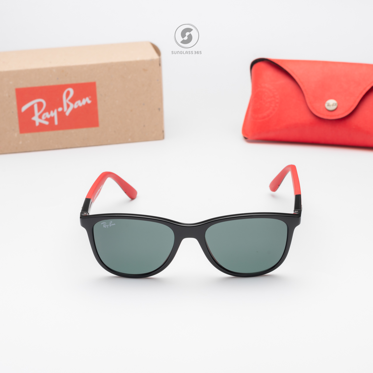 Ray Ban RJ9077SF 713171 Black on Red