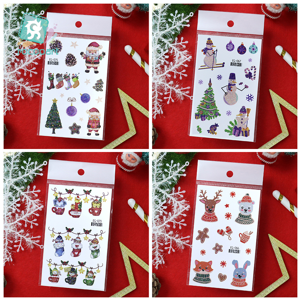 Tattoo Christmas สติ๊กทู แทททูคริสต์มาส แบบกลิตเตอร์