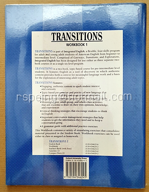 Integrated English : Transitions 1 Workbook