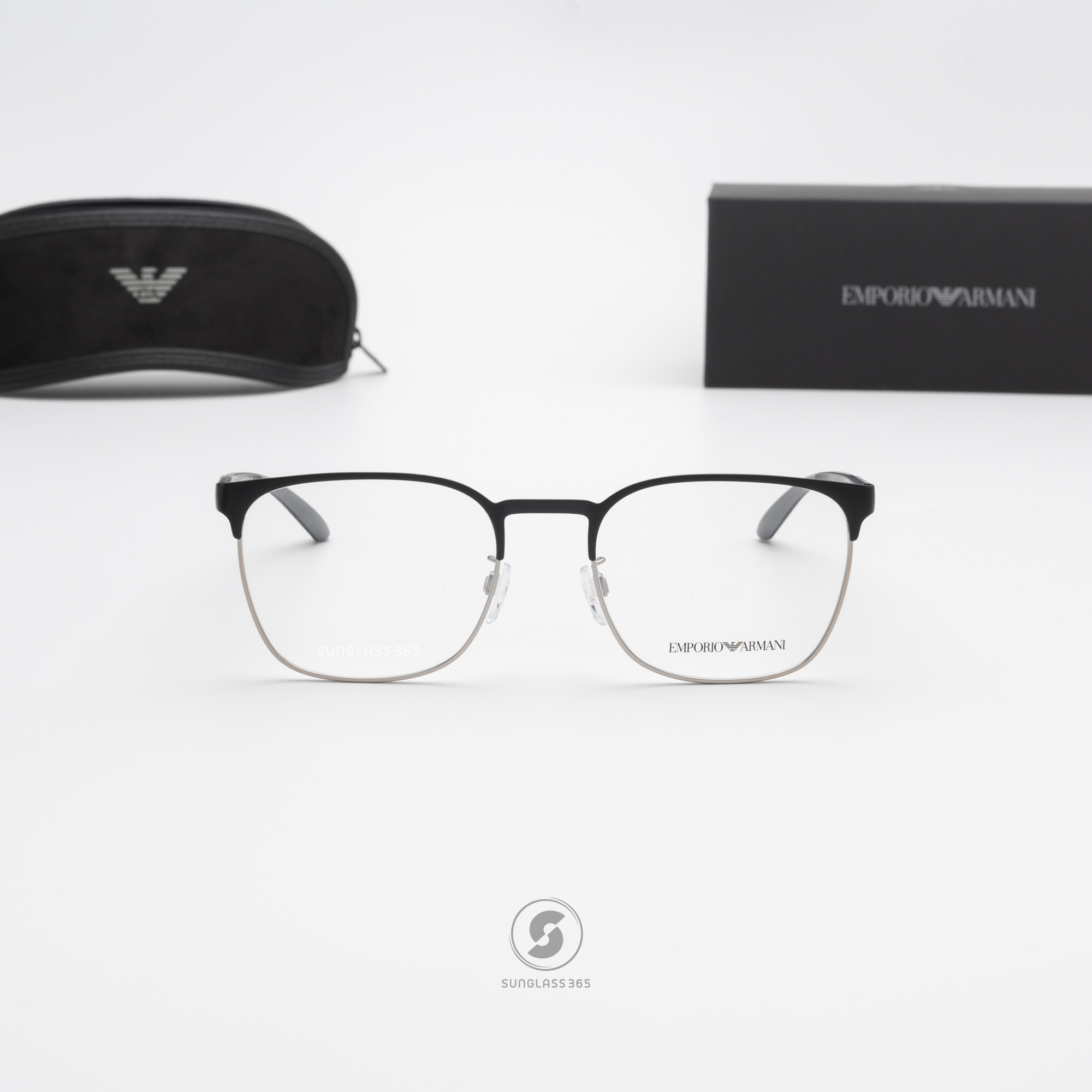 กรอบแว่น Emporio Armani EA1135D 3051 Matte Black / Matte Silver