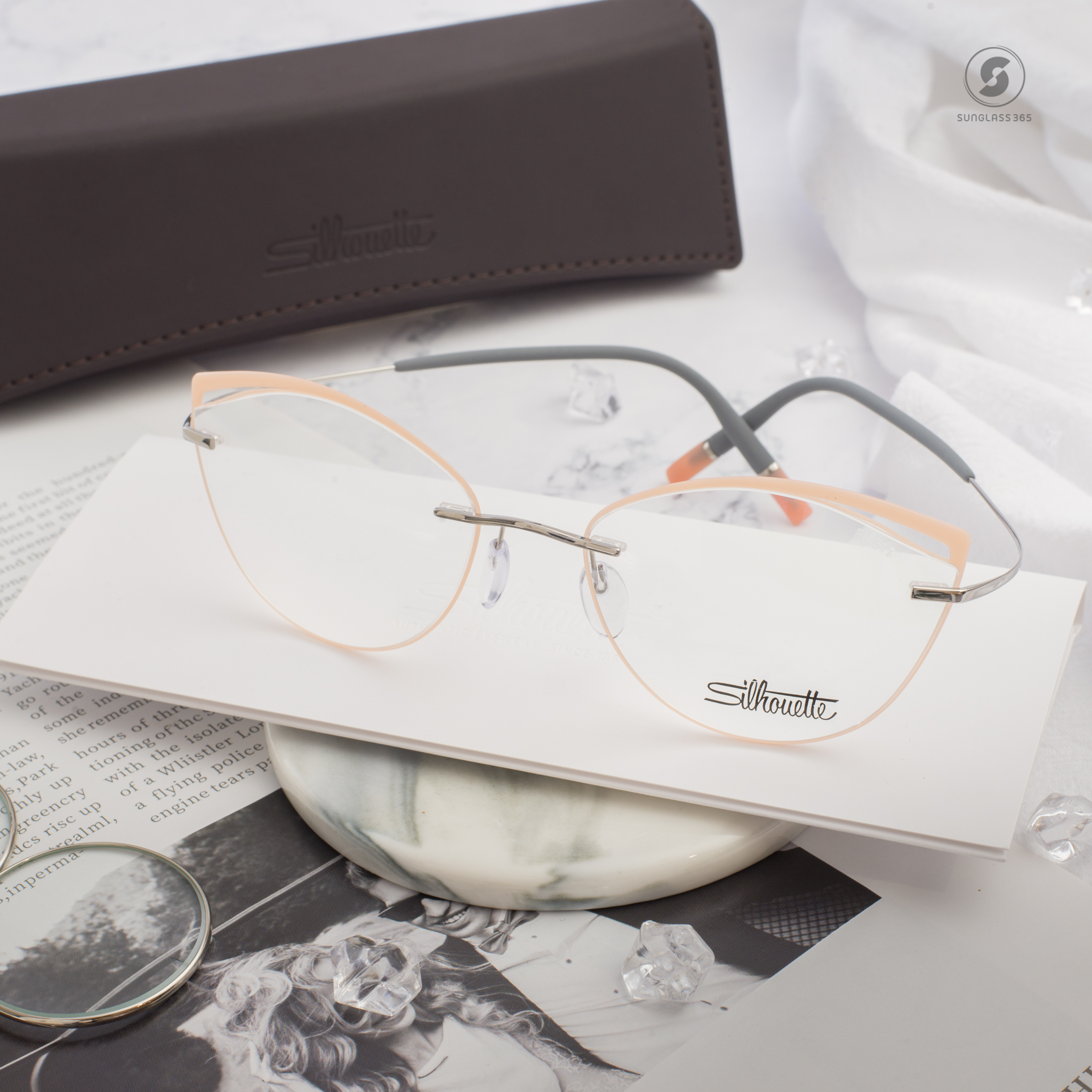 กรอบแว่น Silhouette TMA - The Icon. Accent Rings 5518/FU7011