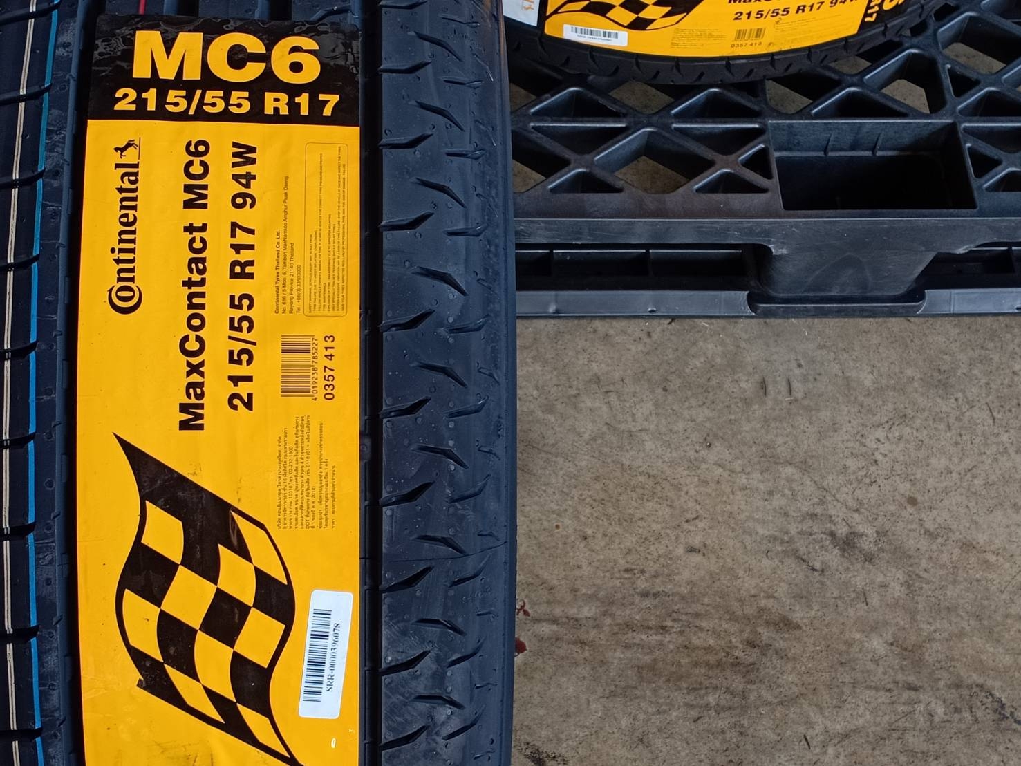 CONTINENTAL 215/55R17 CONTACT MC6 94W MADE IN THAILAND