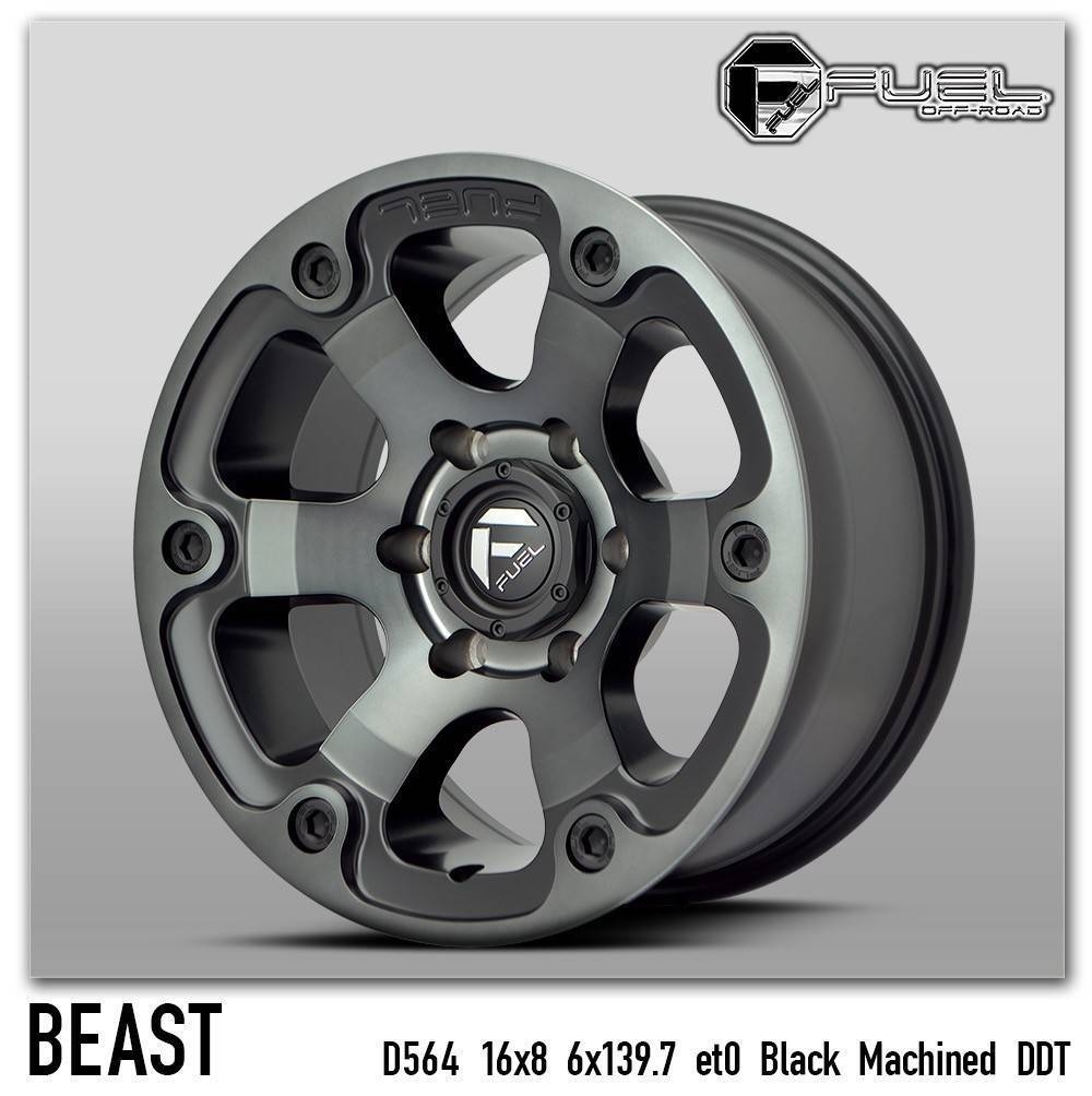 FUEL BEAST D564 ราคาพิเศษ 16x8.0 offset+0 PCD 6x139.7