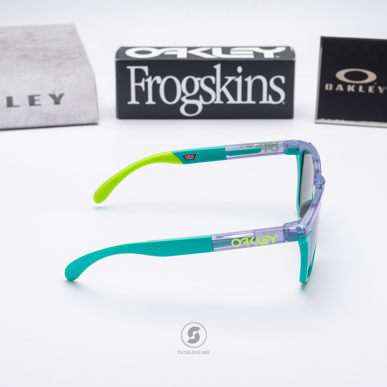 Oakley Frogskins Range A OO9284A-06 Lilac/Celeste Prizm Jade