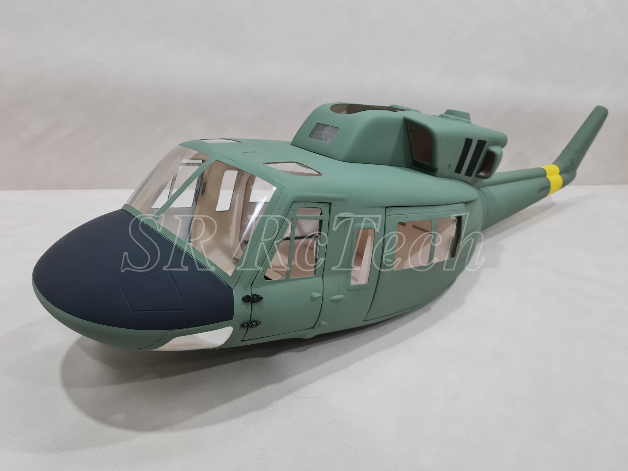 500-UH1N Green Army Drab with Cockpit