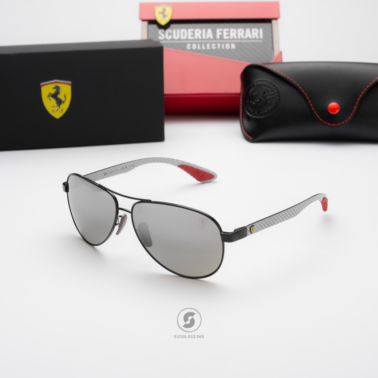 Ray-Ban RB8331M F0095J Ferrari Collection Black Polarized