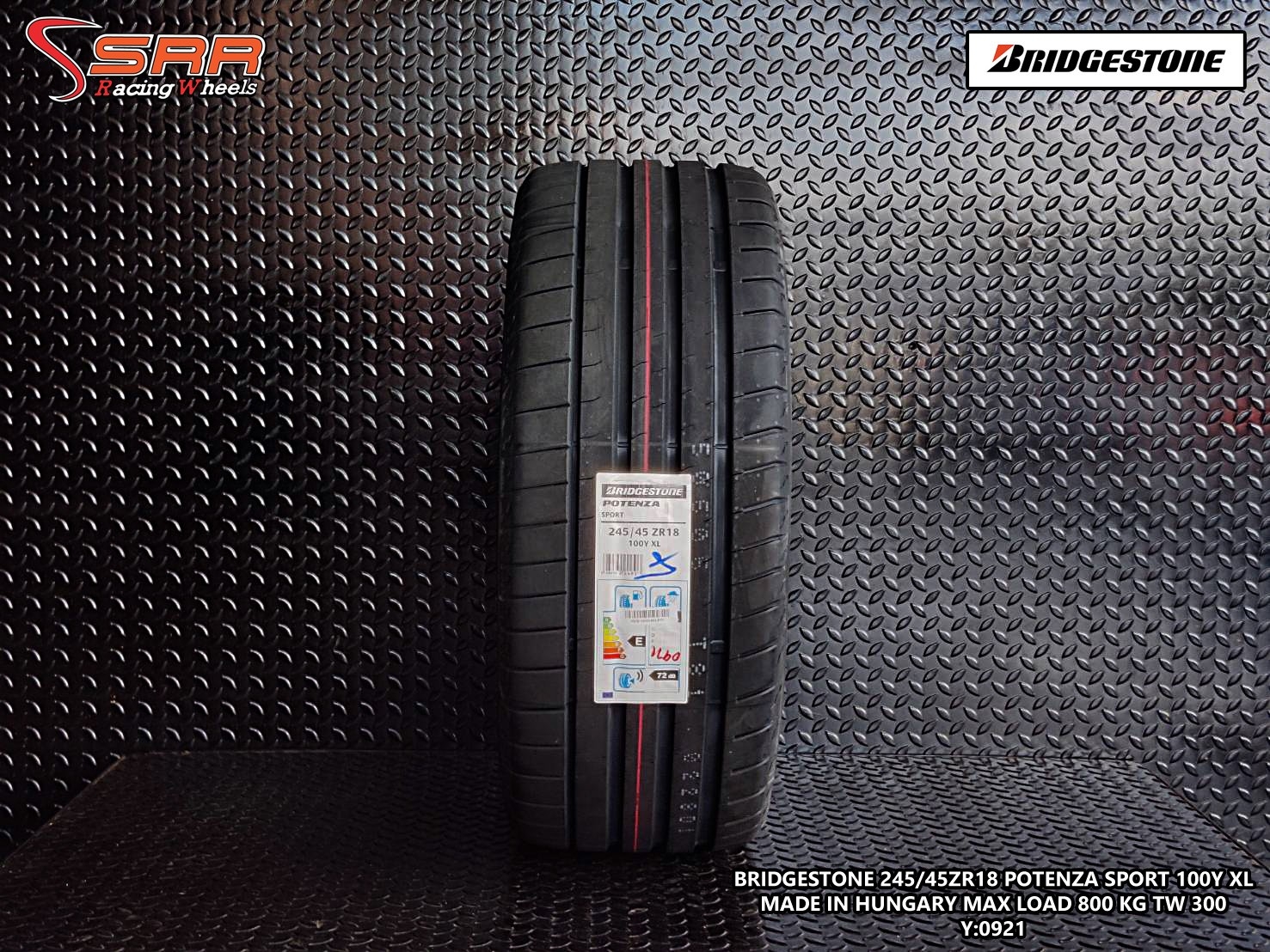 BRIDGESTONE POTENZA SPORT 245/45ZR18 ปี2021 ราคาถูก