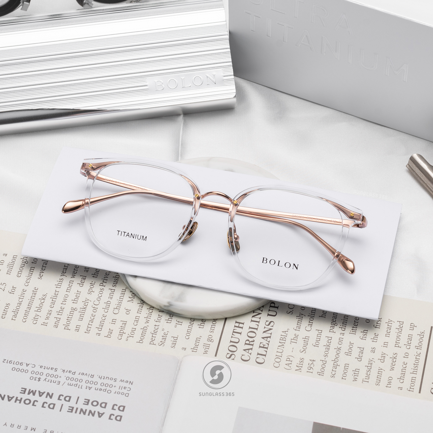 แว่นสายตา BOLON รุ่น Shinagawa BT6025 B93 Transparent Rose Gold