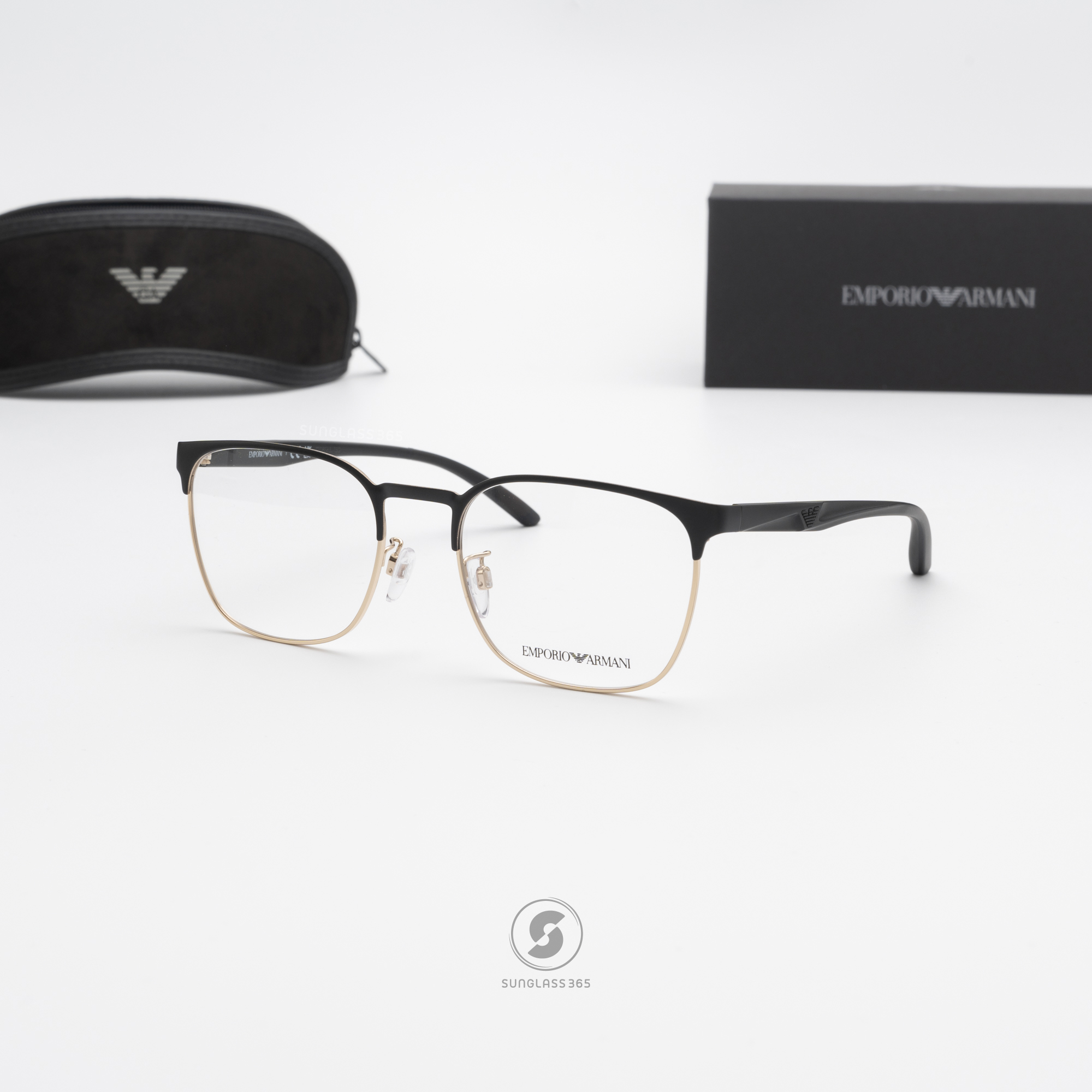 กรอบแว่น Emporio Armani EA1135D 3375 Matte Black / Pale Gold