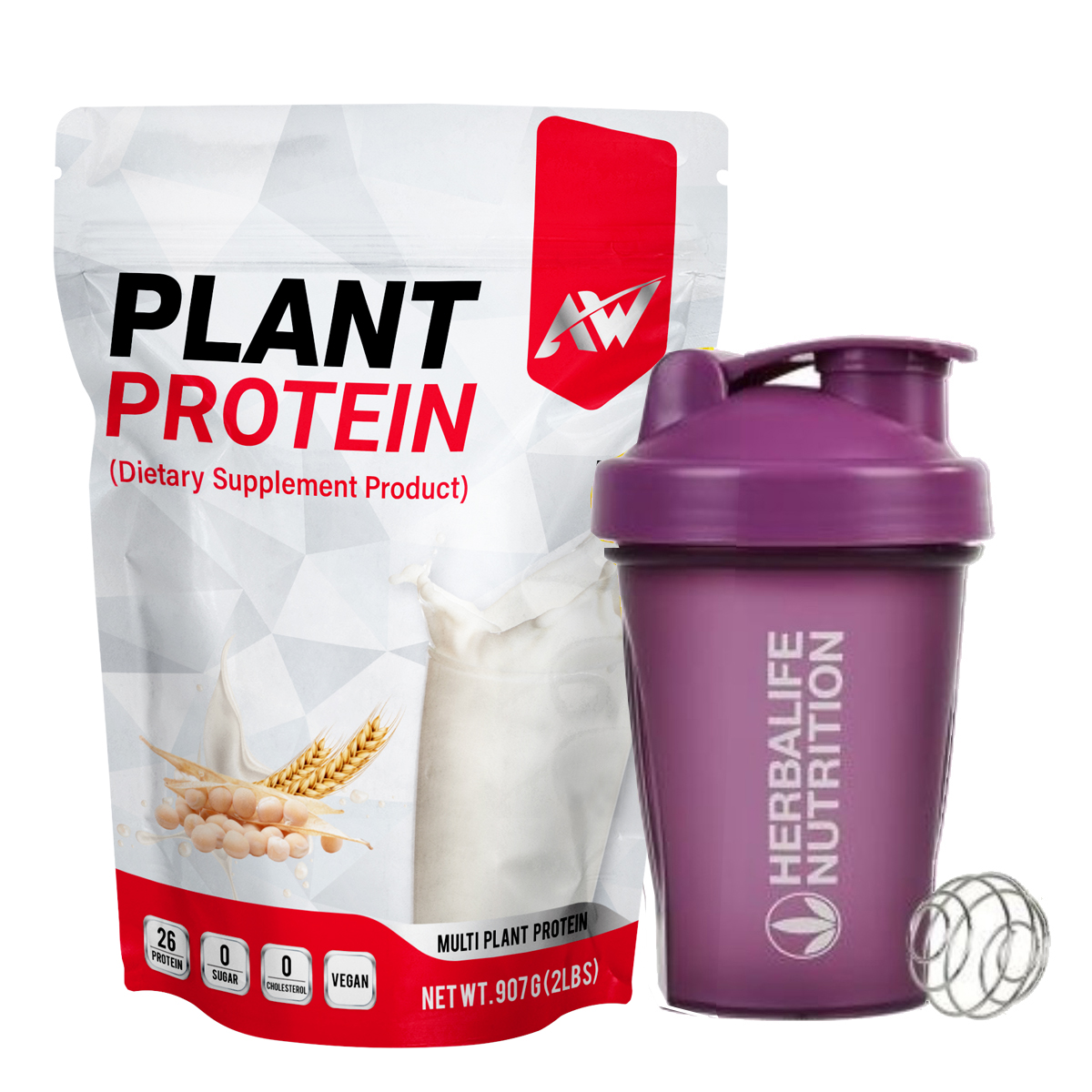 AW-PLANT ISOLATE x 1 พร้อมแก้วสีม่วง