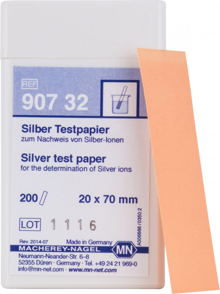 Silver test paper 90732 กระดาษทดสอบเงิน 20 mg/L