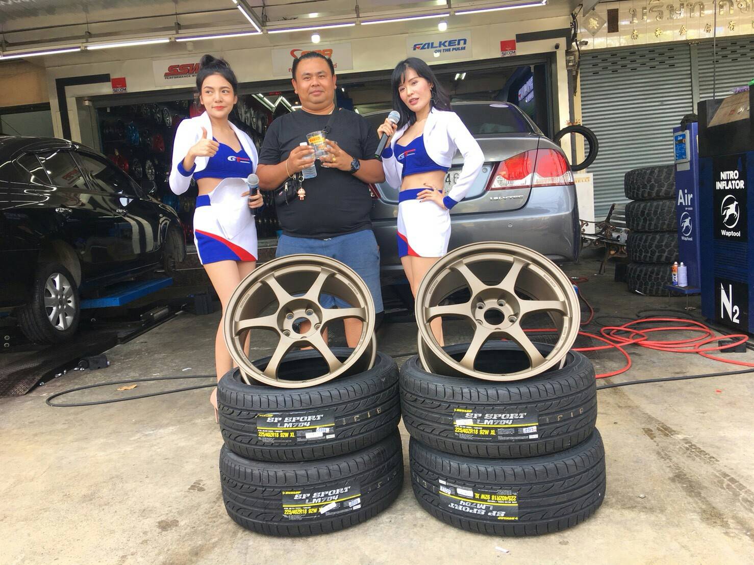 ล้อใหม่ SSR TYPE-C ขอบ18 กว้าง 8.5 ชุด 9800 ปกติ 24000