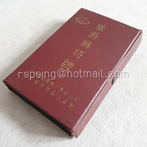 ชุดไพ่นกกระจอกจิ๋ววินเทจ (ตัวเล่นไม่ครบ) พร้อมกล่อง