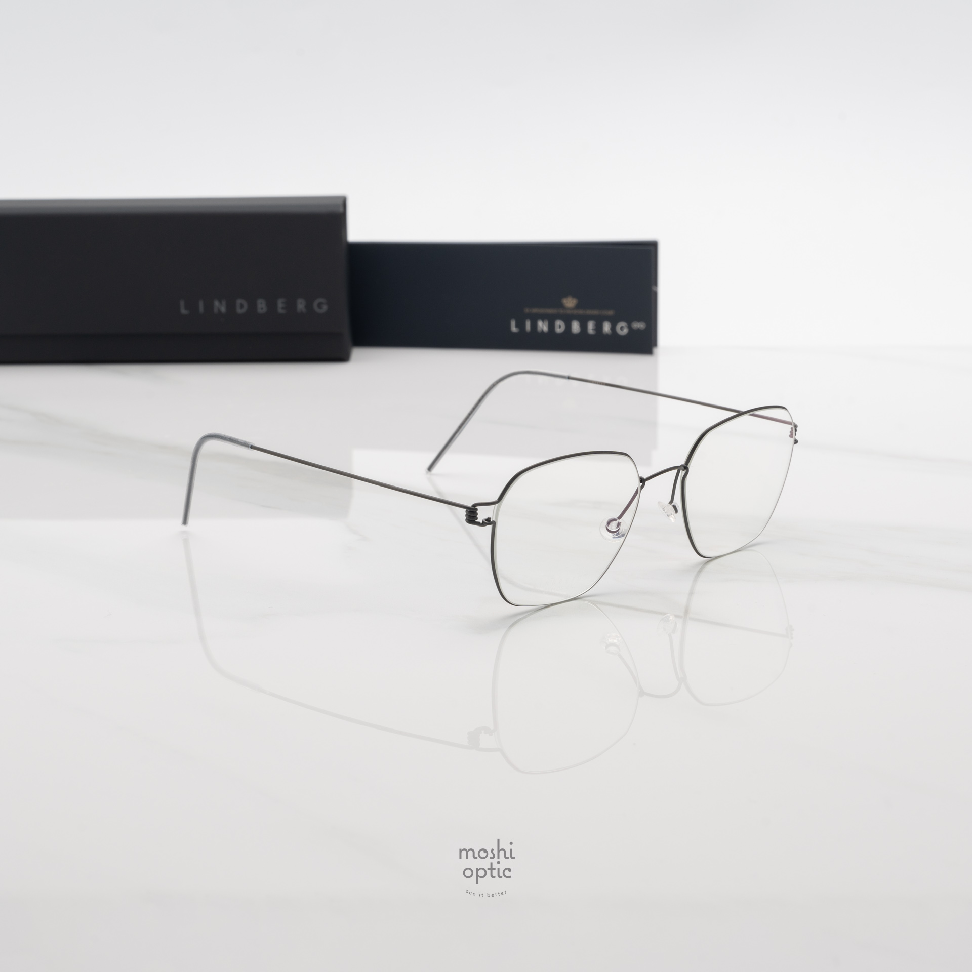 แว่นสายตา Lindberg Air Titanium Rim 100 15E2C CARLOS U9