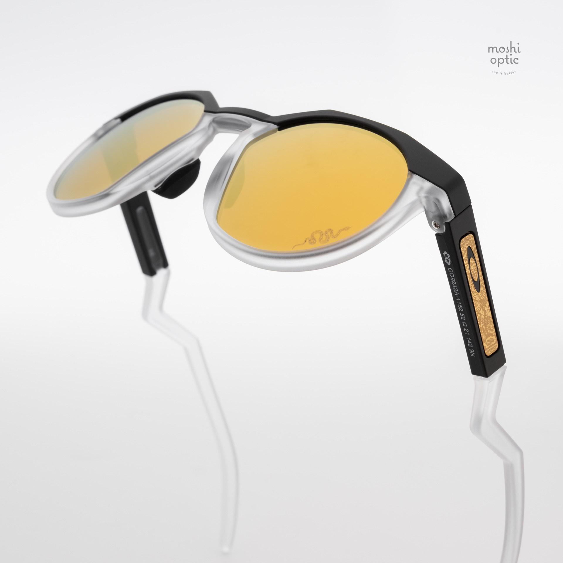 OAKLEY HSTN(A) OO9242A-11 Matte Black Clear Prizm 24K