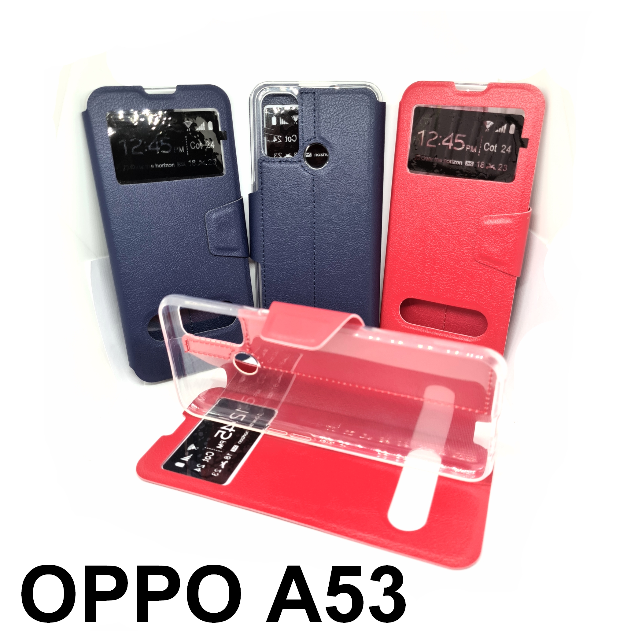 เคส OPPO A53 เคสฝาพับ โชว์เบอร์ วางตั้งได้