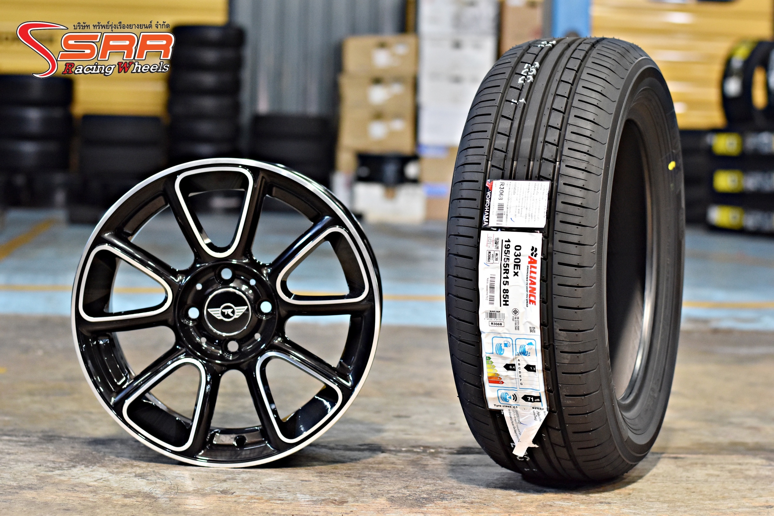 ล้อ TK DOLPHIN ขอบ15 พร้อมยาง YOKOHAMA ชุดละ 19,000 บาท