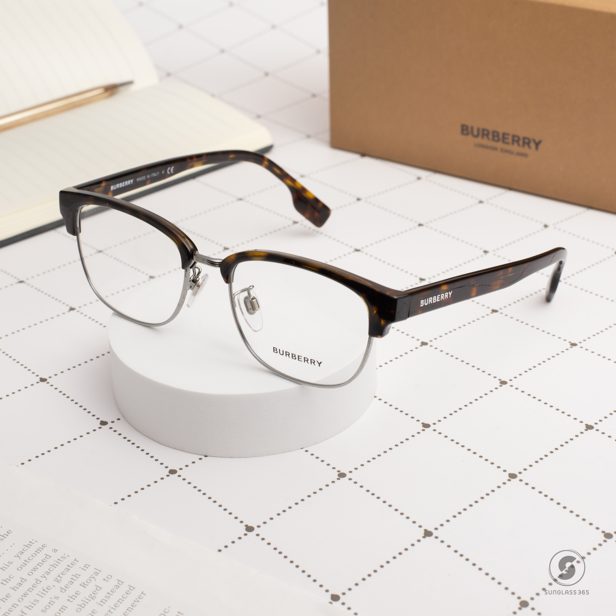 BURBERRY BE2351D 3002 Dark Havana